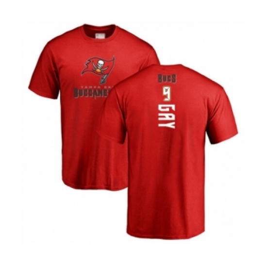 Football Tampa Bay Buccaneers #9 Matt Gay Red Backer T-Shirt