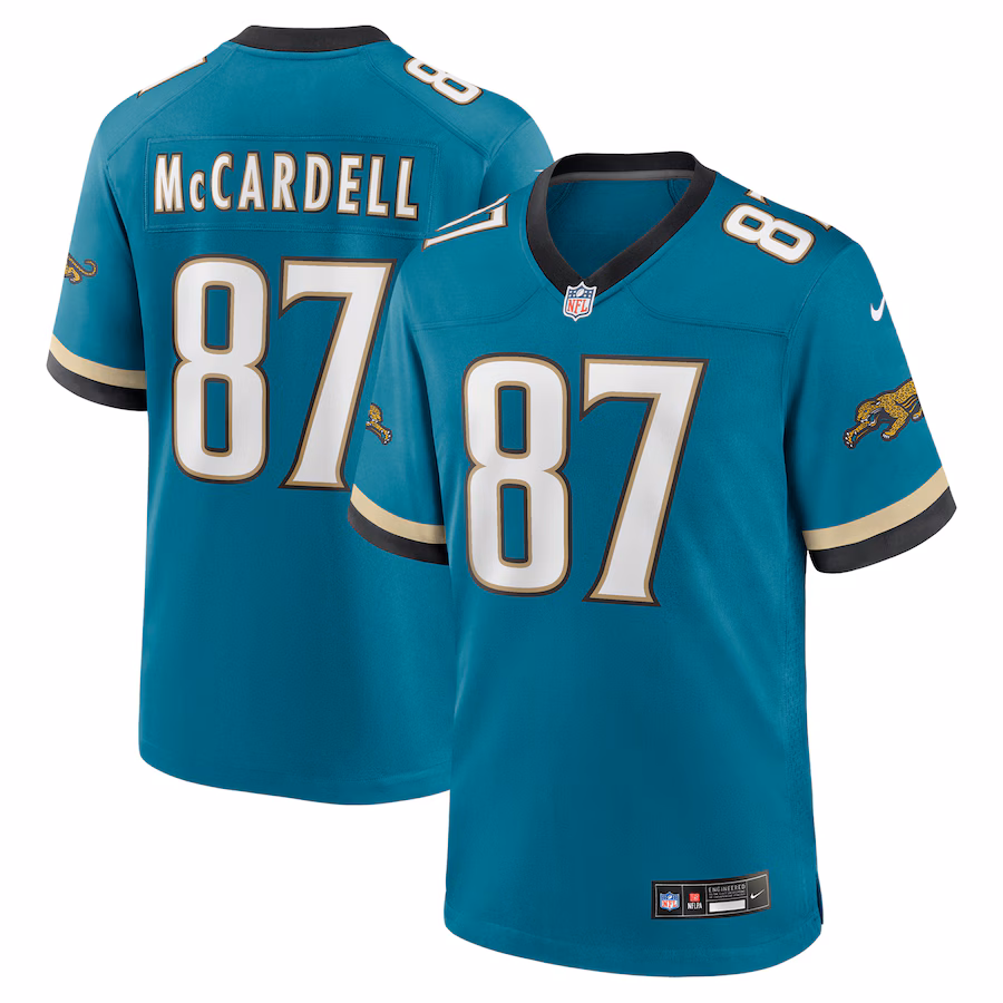 Men's Jacksonville Jaguars Keenan McCardell Nike Teal Retired Player Alternate Game Jersey