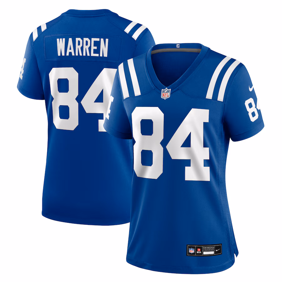 Women's Indianapolis Colts Tyler Warren Nike Royal Game Jersey