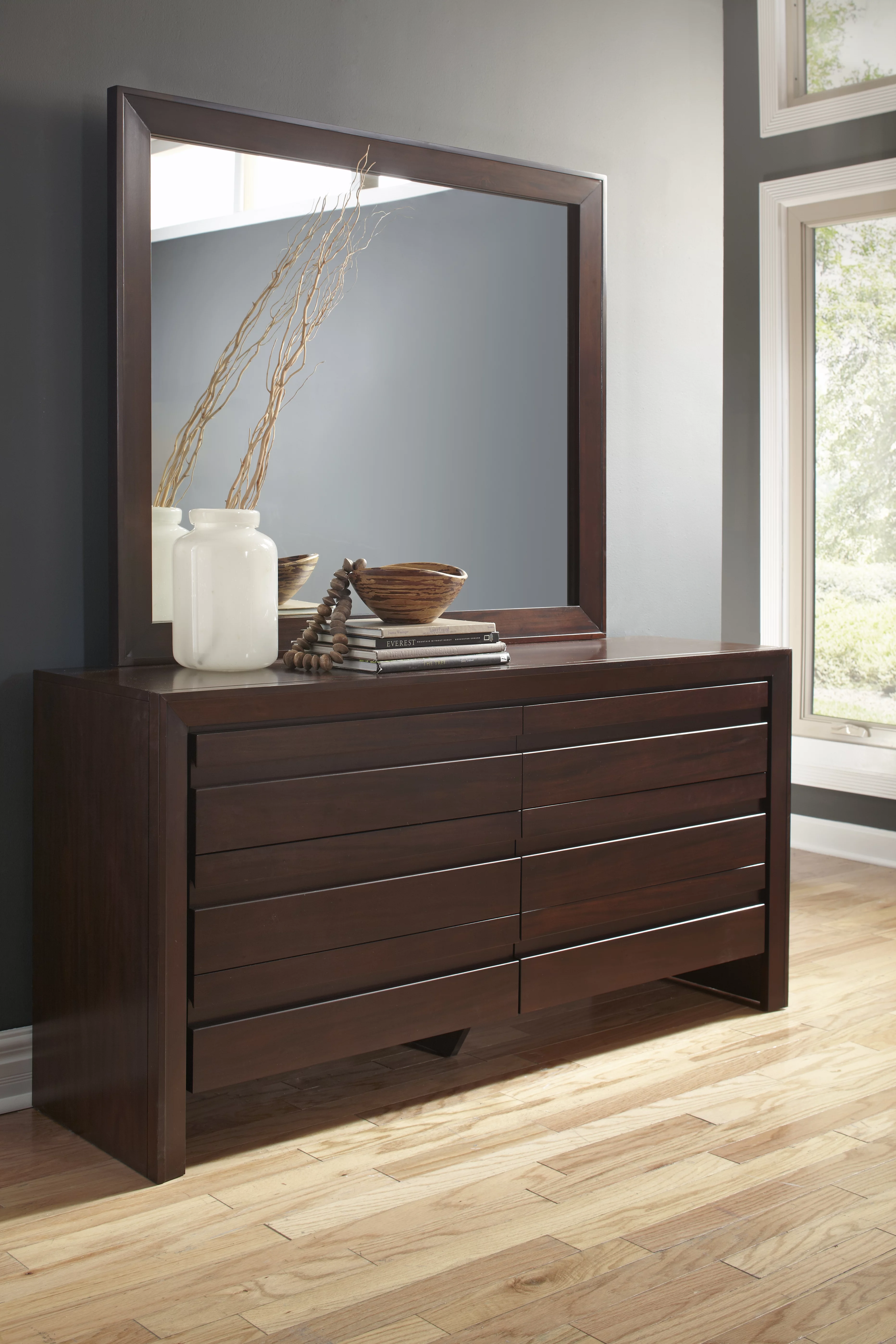 Modus Element Wood Dresser in Chocolate Brown
