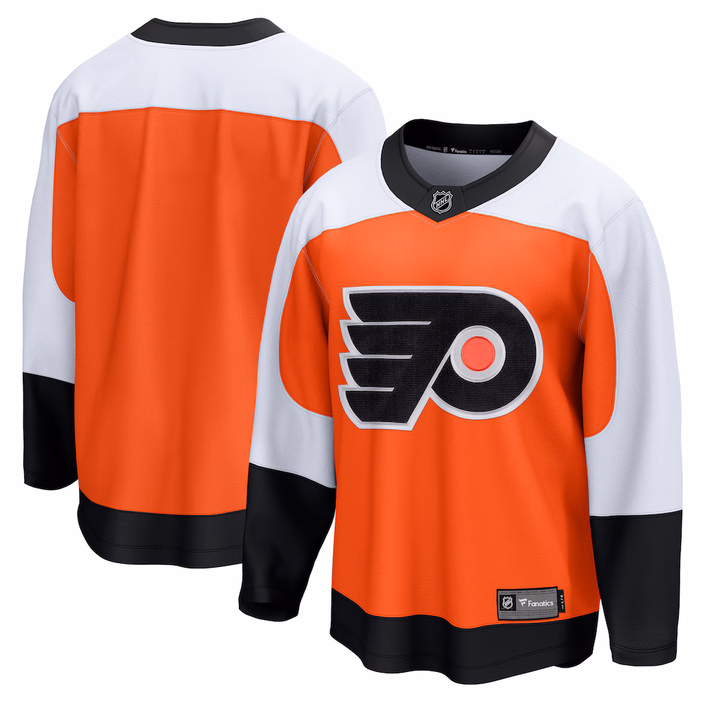 Men's Philadelphia Flyers Fanatics Burnt Orange Home Breakaway Jersey