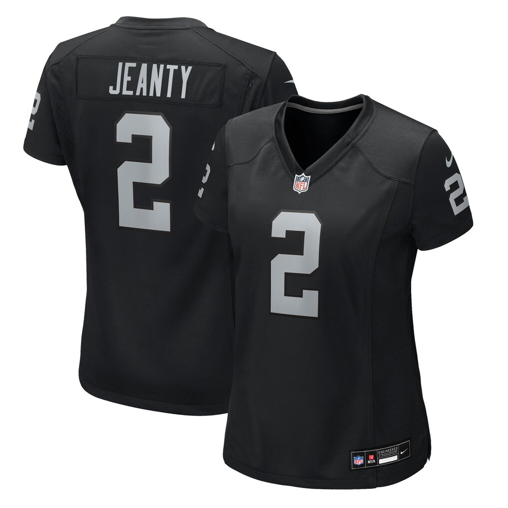 Women's Las Vegas Raiders Ashton Jeanty Nike Black Team Game Jersey
