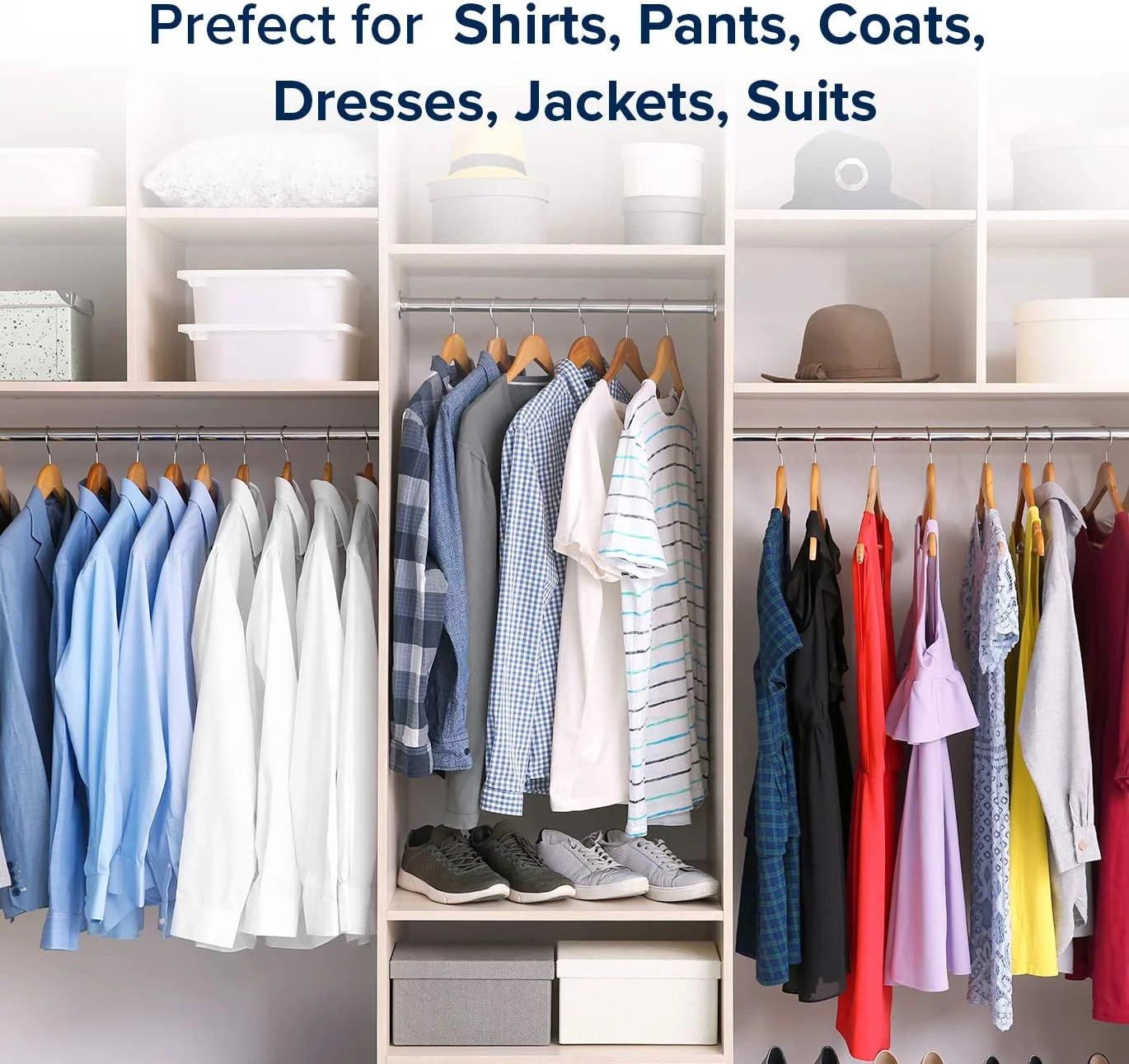 Wooden Hangers 20 Pack - Durable Non Slip Coat Hangers Heavy Duty- Natural Solid Wood Hangers - Clothes Hangers with Chrome Swivel Hooks - Great for Jacket, Dress, Suit Hangers, Home-It - Curated Treasures Market