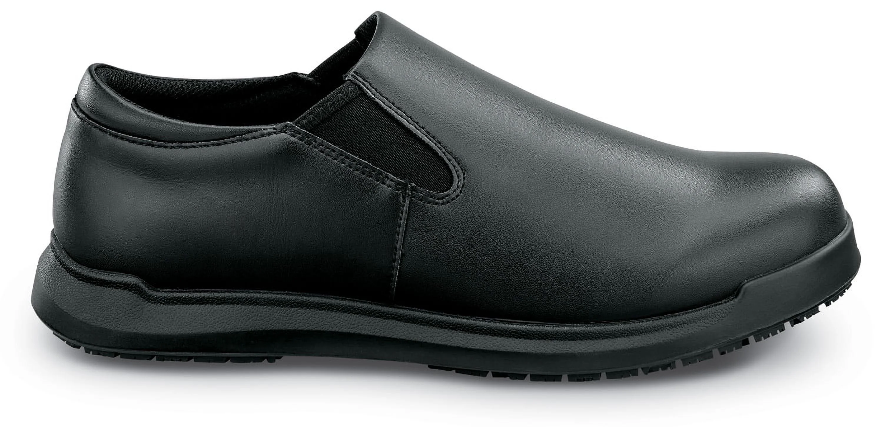 SR Max  Ashland II, Men's, Black Soft Toe, MaxTRAX Slip Resistant, Slip On, Work Shoe. (7.5 M) - Curated Treasures Market