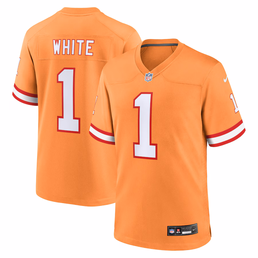 Men's Tampa Bay Buccaneers Rachaad White Nike Orange Alternate Game Jersey