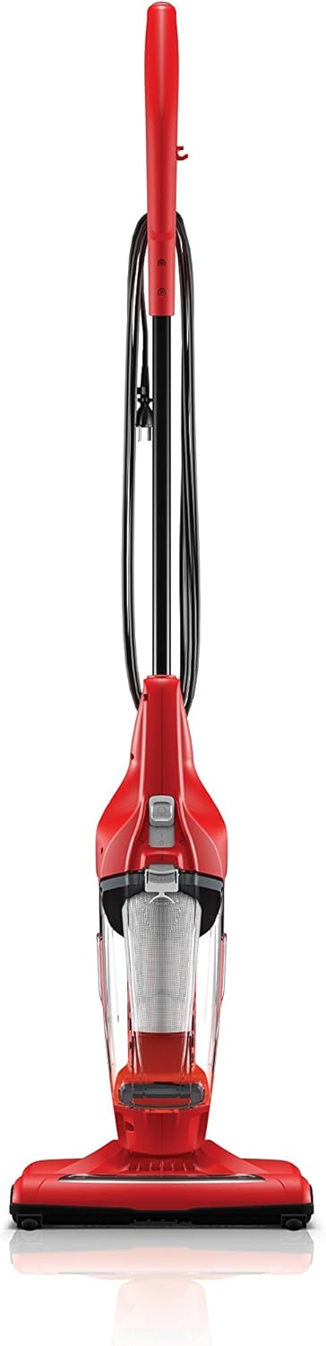 Dirt Devil Vibe 3-in-1 Vacuum Cleaner, Lightweight Corded Bagless Stick Vac with Handheld, SD20020, Red