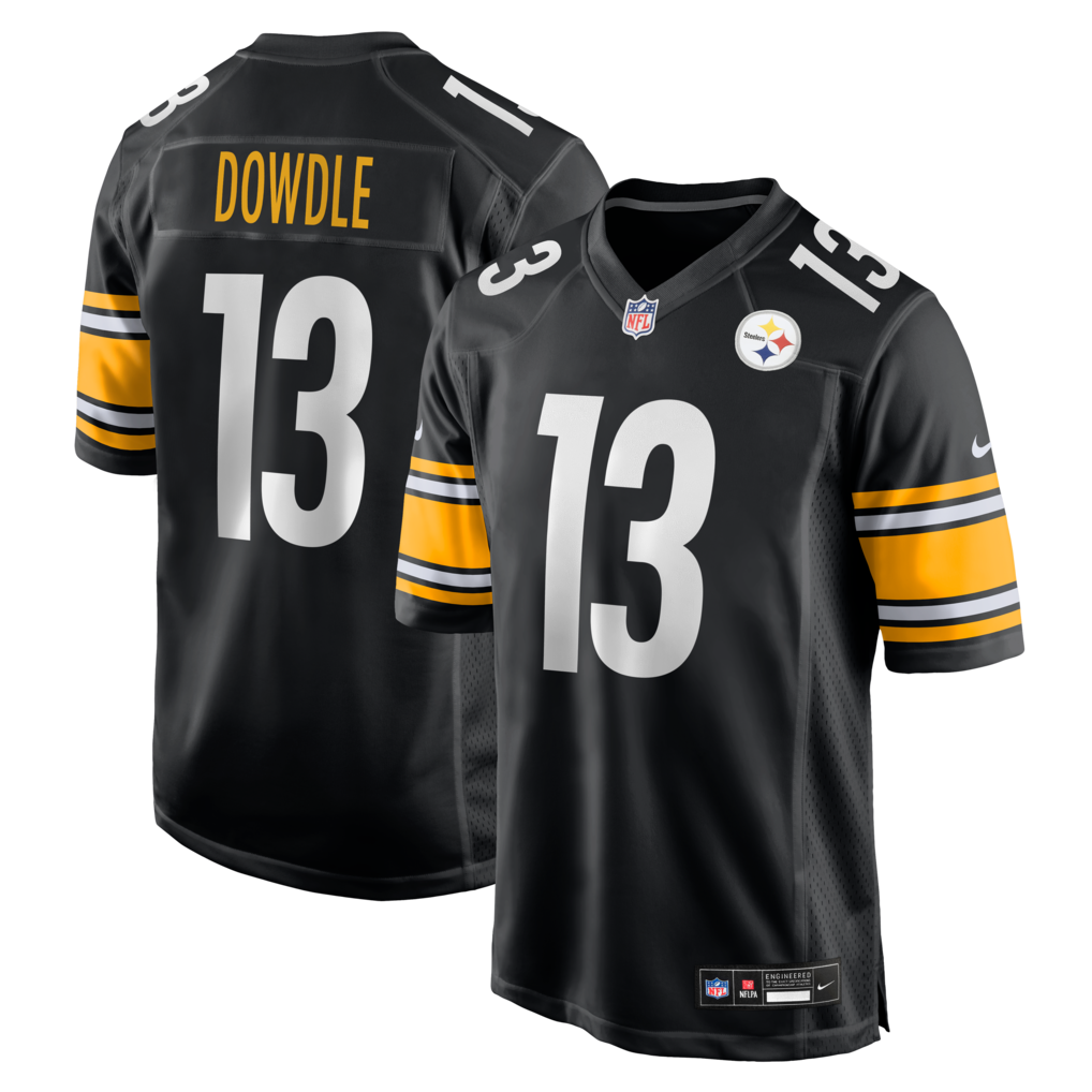 Men's Pittsburgh Steelers Rico Dowdle Nike Black Game Jersey