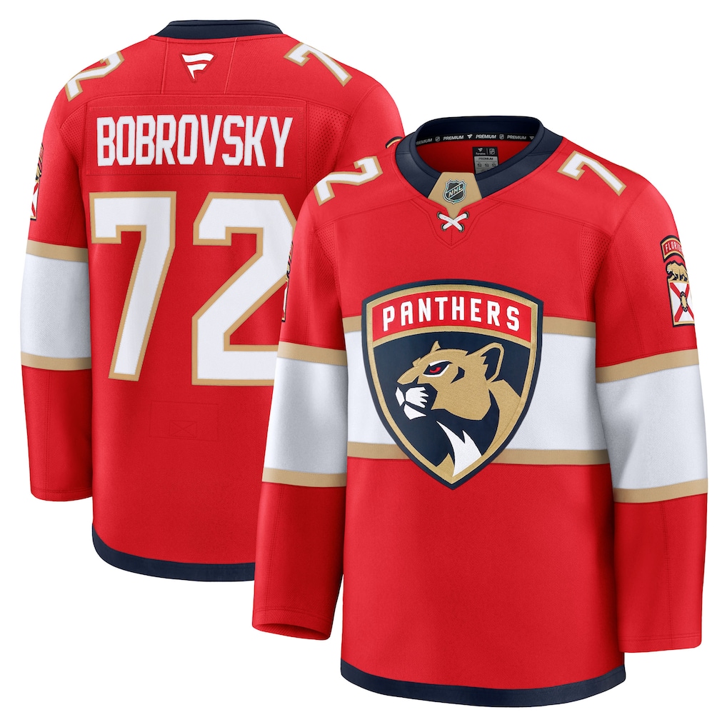 Men's Florida Panthers Sergei Bobrovsky Fanatics Red Premium Jersey