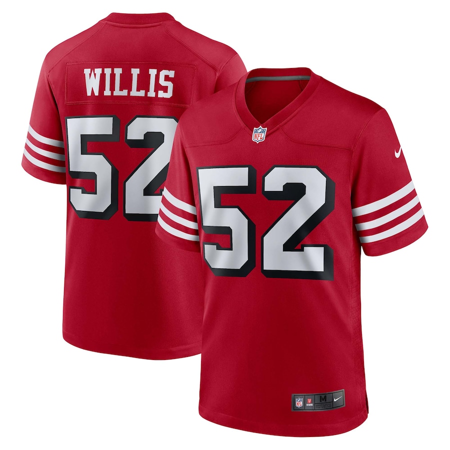 Men's San Francisco 49ers Patrick Willis Nike Scarlet Retired Player Alternate Game Jersey