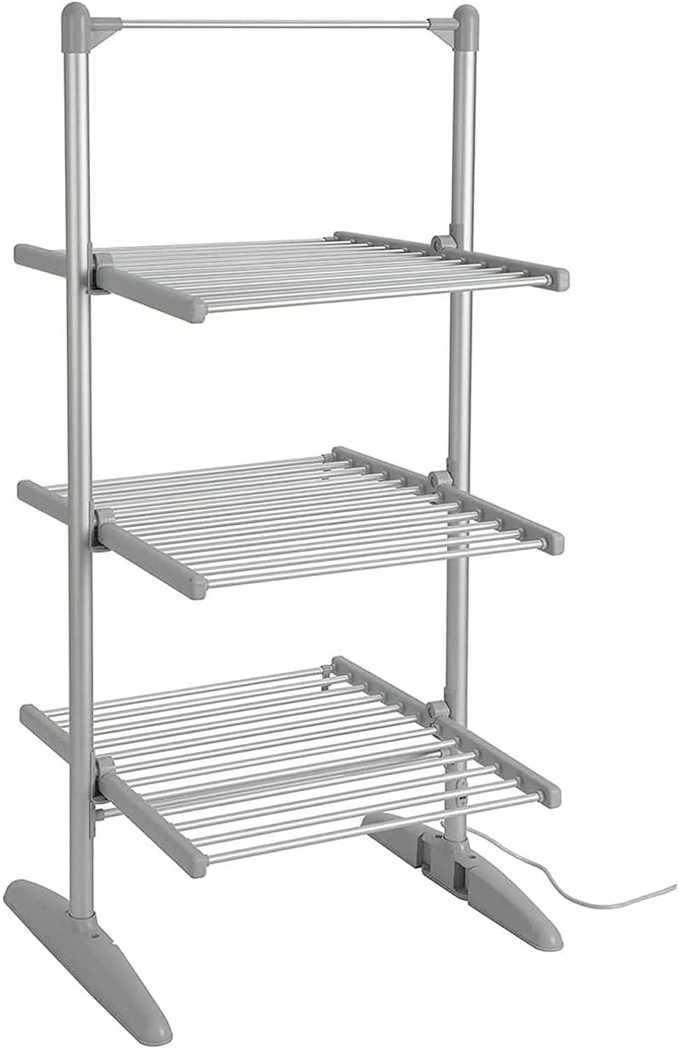 Electric Dryer Clothes Airer,3-Tier Foldable Heated Clothes Airer,Floor-Standing Clothes Drying Rack for Home Kitchen,Living Room,Bathroom,Laundry,300W Energy Efficient