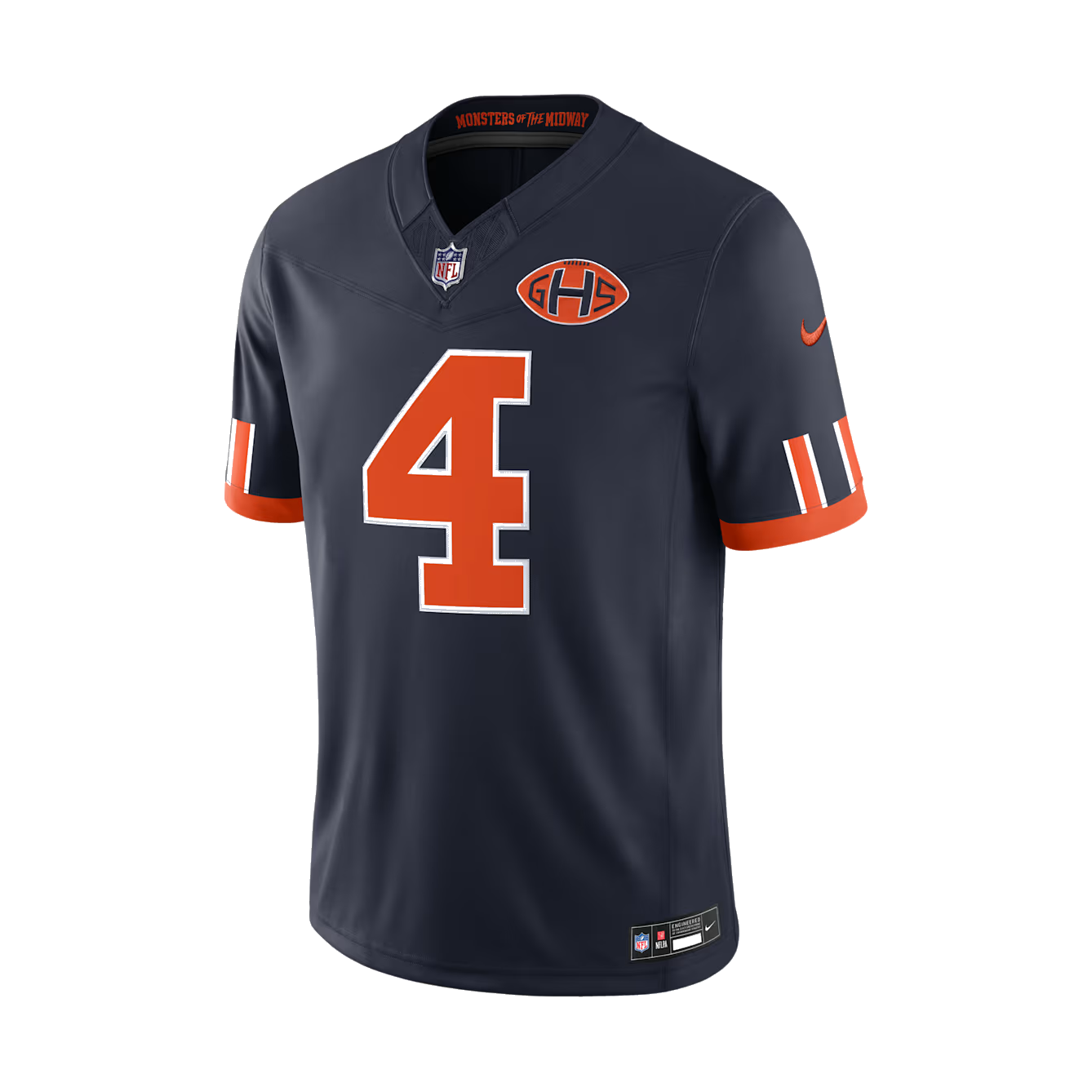 Men's D'Andre Swift Chicago Bears Rivalries Vapor F.U.S.E. Stitched Limited Jersey