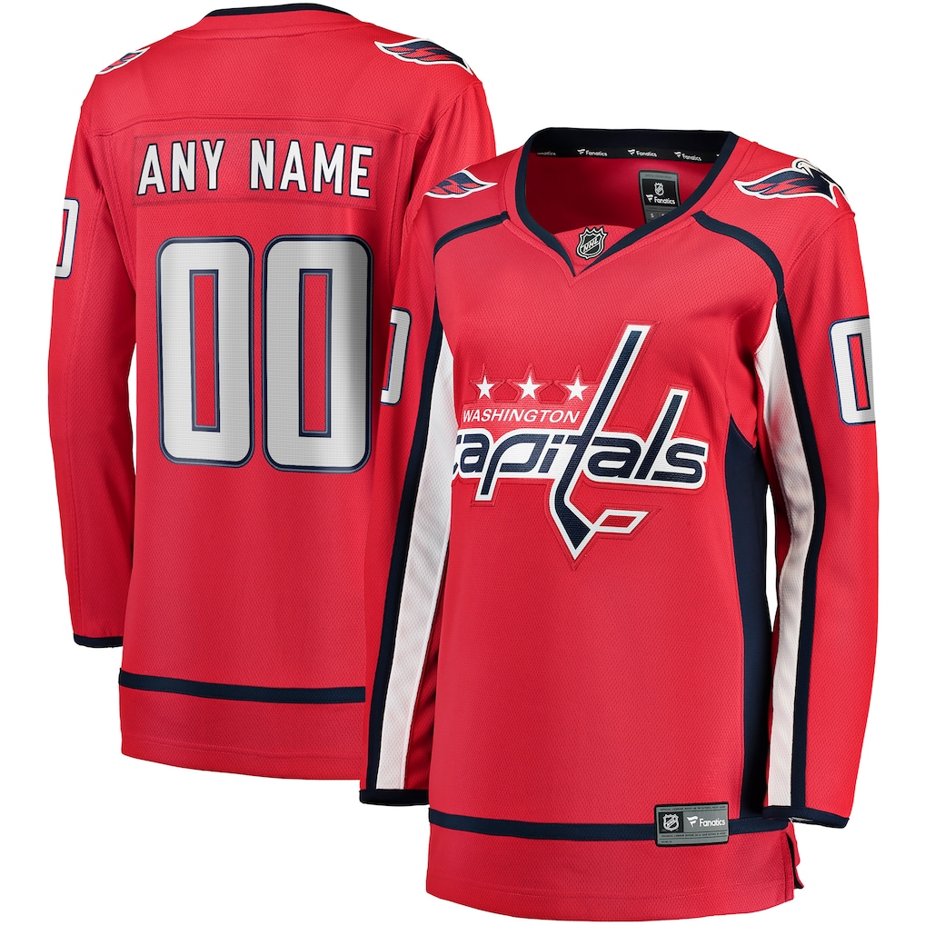 Women's Washington Capitals Fanatics Red Home Breakaway Custom Jersey