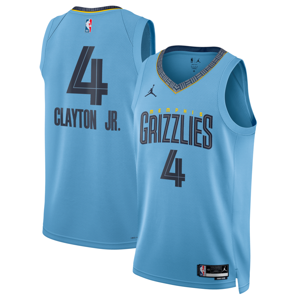 Unisex Memphis Grizzlies Walter Clayton Jr. Jordan Brand Light Blue Swingman Jersey - Statement Edition