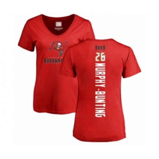 Football Women's Tampa Bay Buccaneers #26 Sean Murphy-Bunting Red Backer T-Shirt