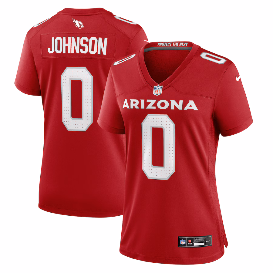 Women's Arizona Cardinals Will Johnson Nike Cardinal Team Game Jersey