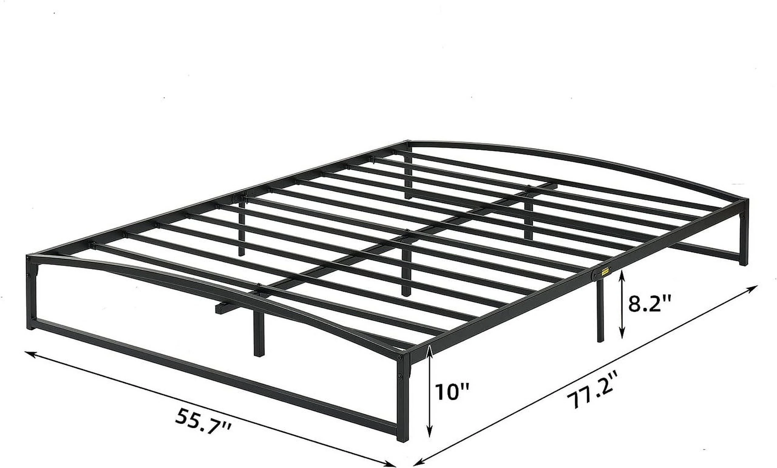 10 Inch Metal Twin Size Platform Bed Frame with Metal Slat Support Mattress Foundation, No Box Spring Needed
