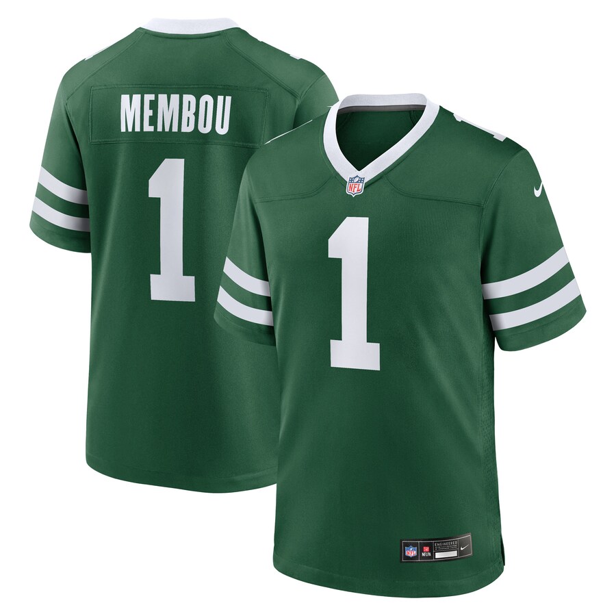 Men's New York Jets Armand Membou Nike Legacy 2025 NFL Draft First Round Pick Game Jersey