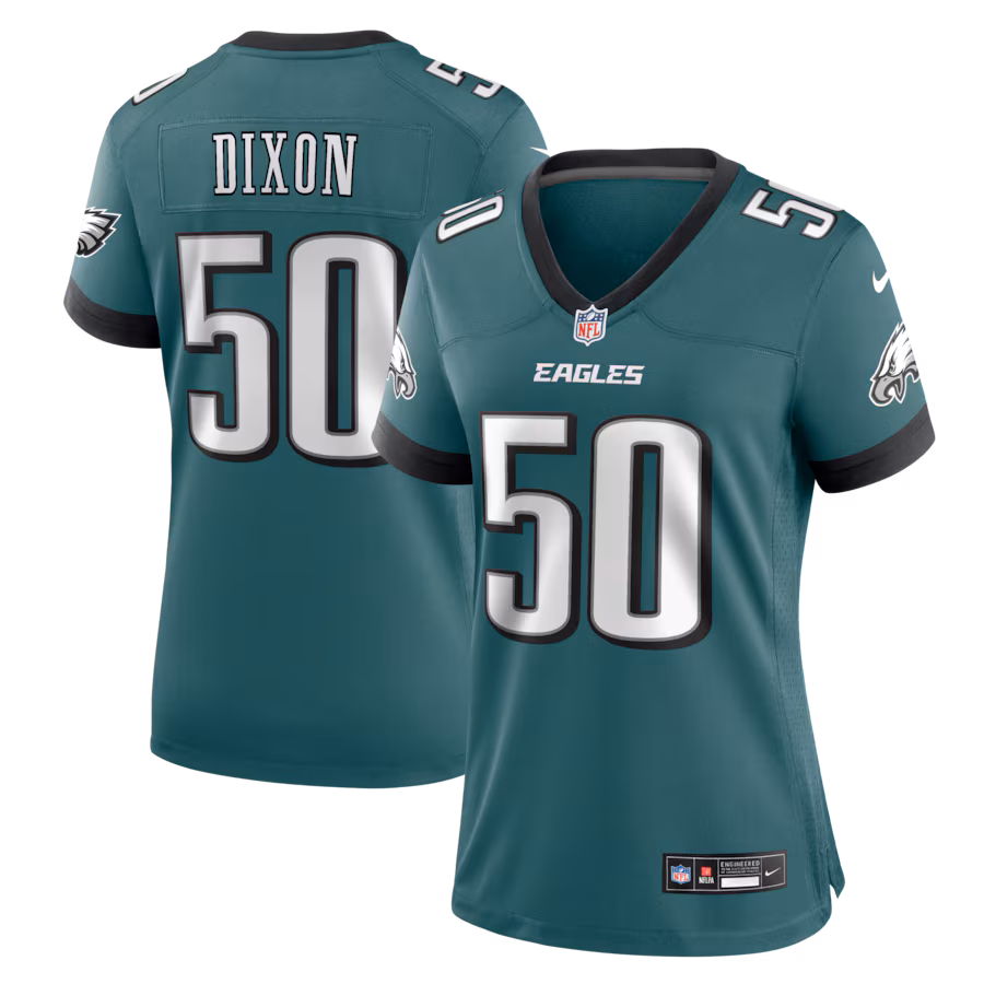 Women's Philadelphia Eagles Lance Dixon Nike Midnight Green Team Game Jersey