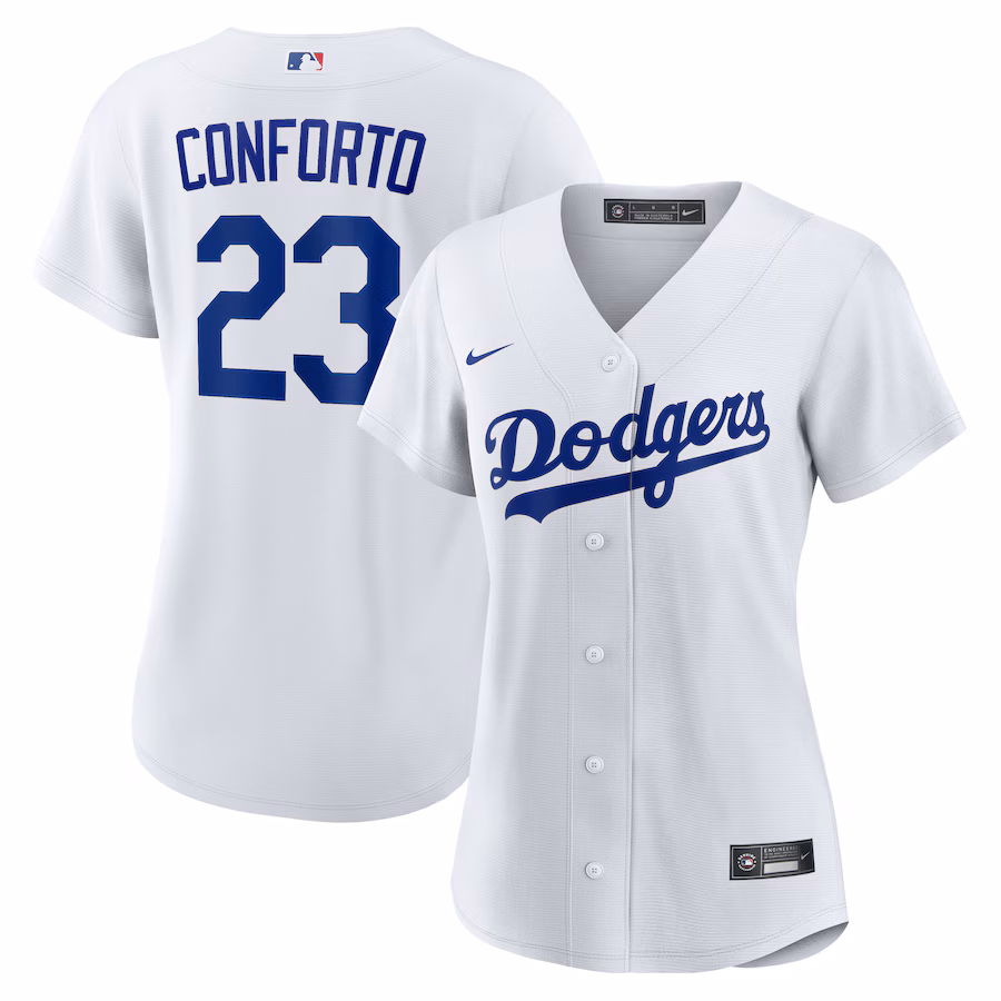 Women's Los Angeles Dodgers Michael Conforto Nike White Home Replica Jersey