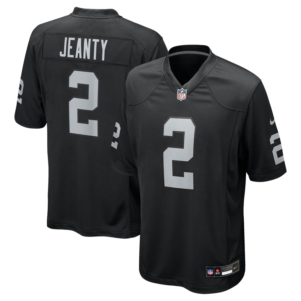 Men's Las Vegas Raiders Ashton Jeanty Nike Black Vapor F.U.S.E. Stitched Limited Jersey