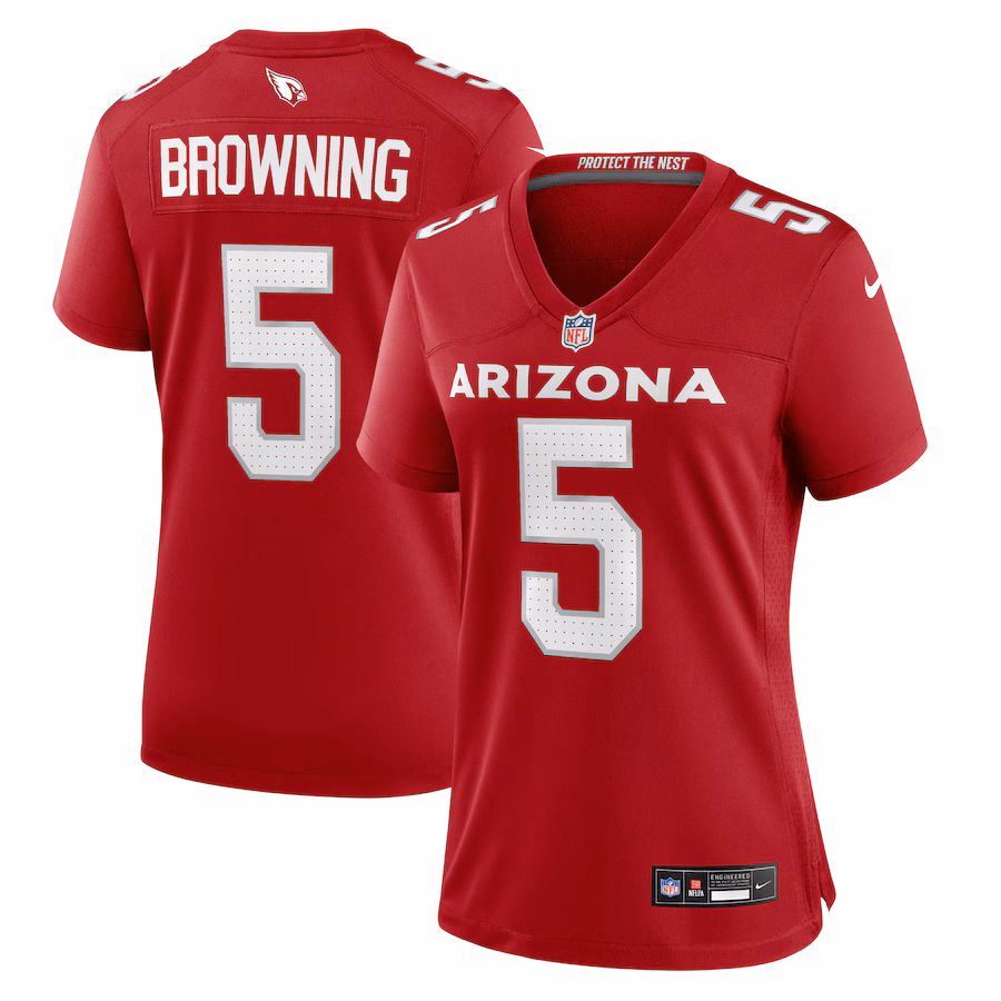Women's Arizona Cardinals Baron Browning Nike Cardinal Team Game Jersey