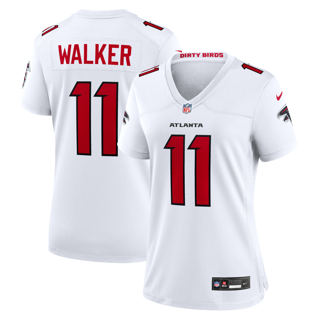 Women's Atlanta Falcons Jalon Walker Nike White Game Jersey