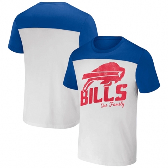 Men's Buffalo Bills Cream Blue X Darius Rucker Collection Colorblocked T Shirt