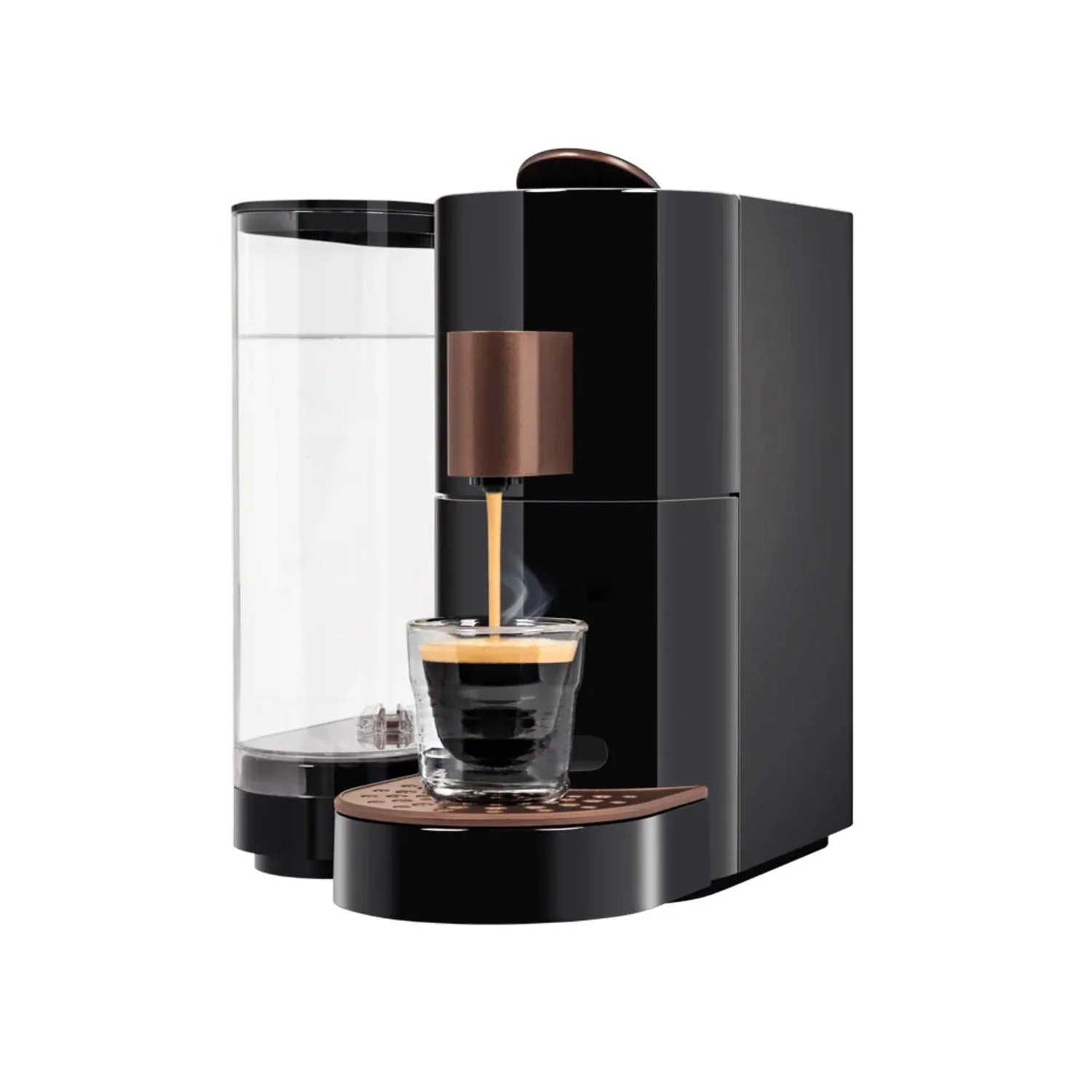 K-fee® Twins II Single Serve Coffee and Espresso Machine (Black/Chrome) | Starbucks® Verismo* Compatible