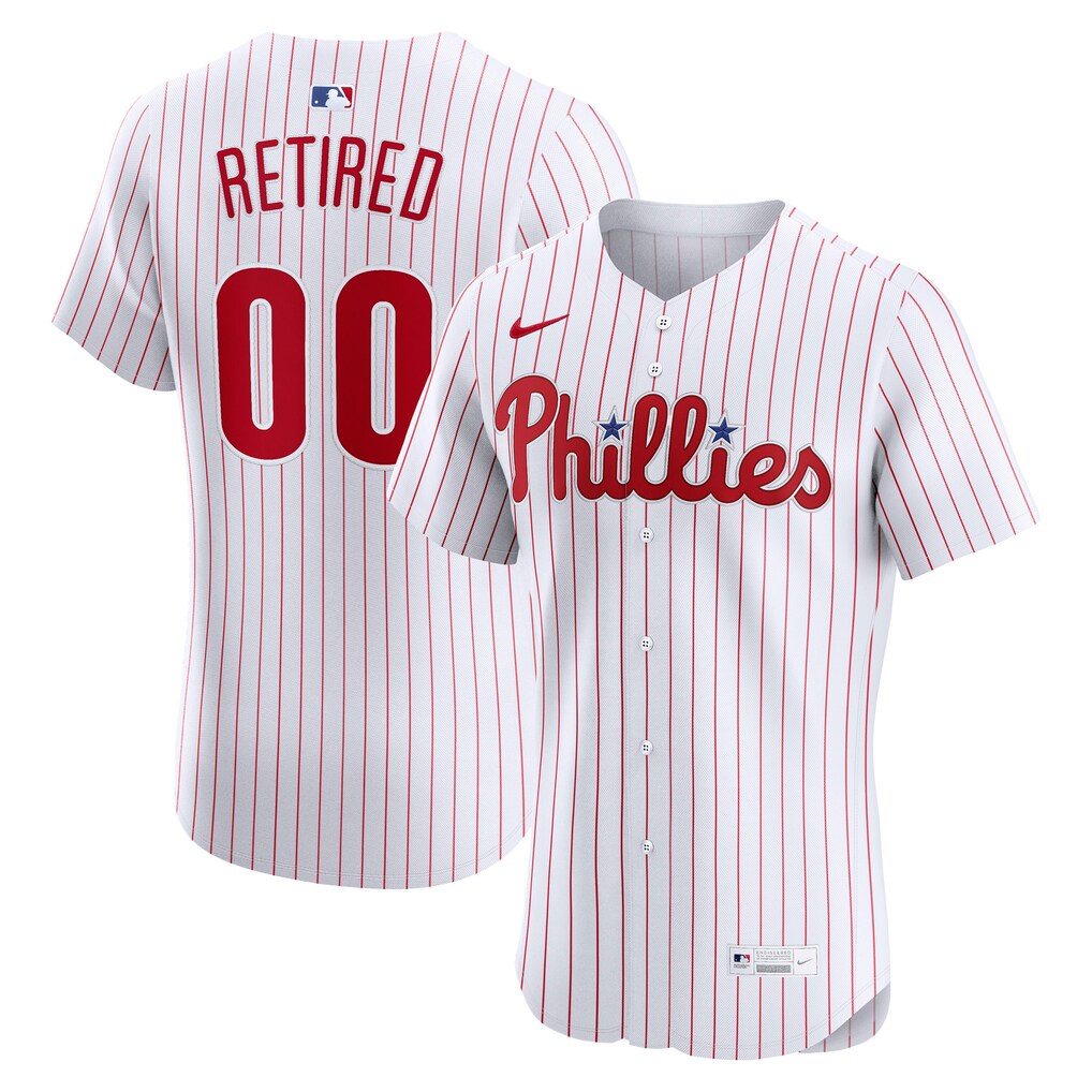 Men's Philadelphia Phillies Nike White  Home Elite Pick-A-Player Retired Roster Jersey
