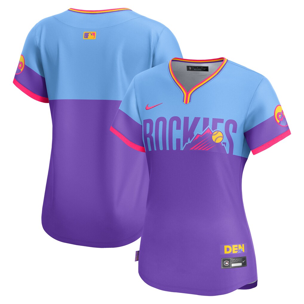 Women's Colorado Rockies  Nike Purple/Light Blue 2025 City Connect Limited Jersey
