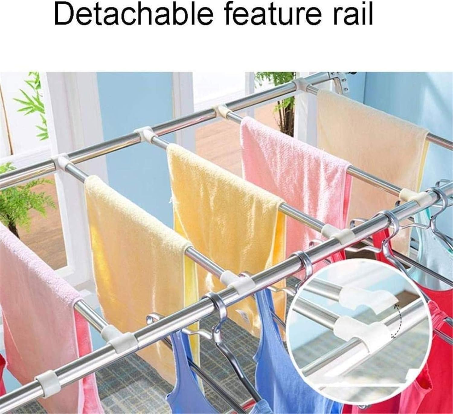 Electric Heated Clothes Airer Dryer Drying Rack - Folding Clothes Airer,Laundry Drying Rack,Multifunctional Air Dryer,Indoor Airer,240x59x130cm