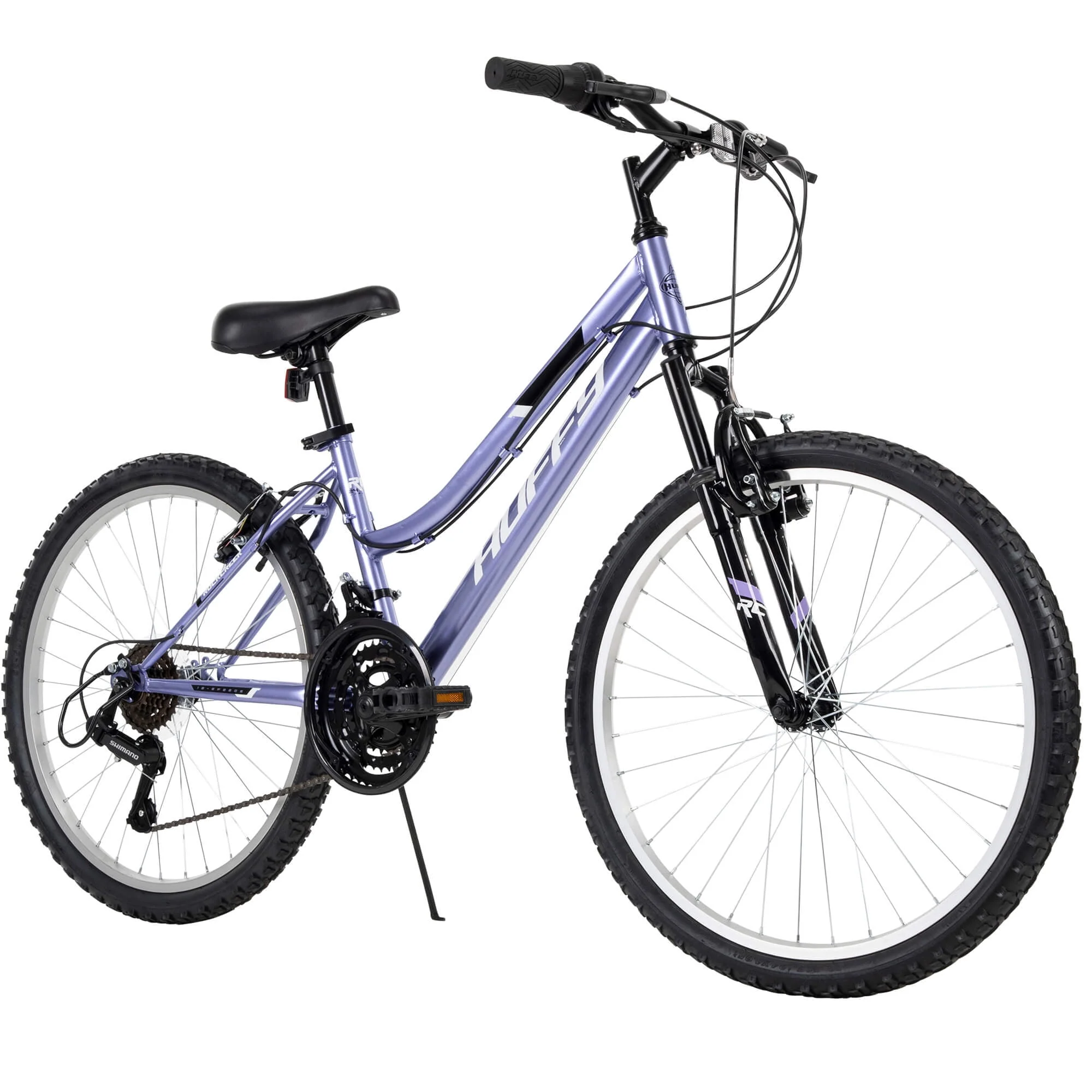 Huffy 24 Rock Creek Girls Mountain Bike for Women, Purple Lilac