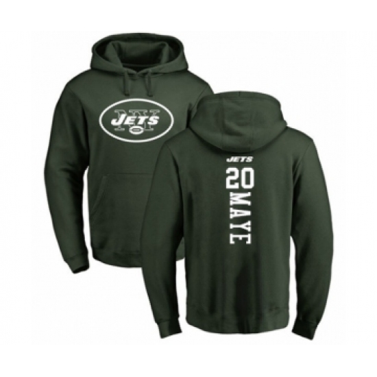 Football New York Jets #20 Marcus Maye Green Backer Pullover Hoodie