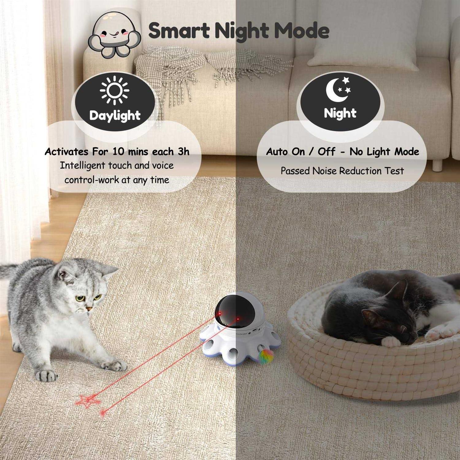 ORSDA Cat Laser Toy 2-in-1 Interactive Cat Toys for Indoor Cats
