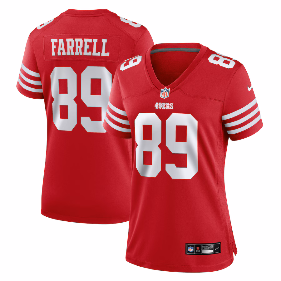 Women's San Francisco 49ers Luke Farrell Nike Scarlet Team Game Jersey