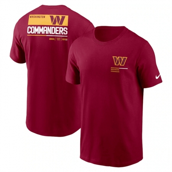 Men's Washington Commanders Burgundy Team Incline T Shirt