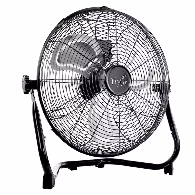 20 Inch Twin Pack Industrial Tilting High Velocity 3 Speed Metal Floor Fan