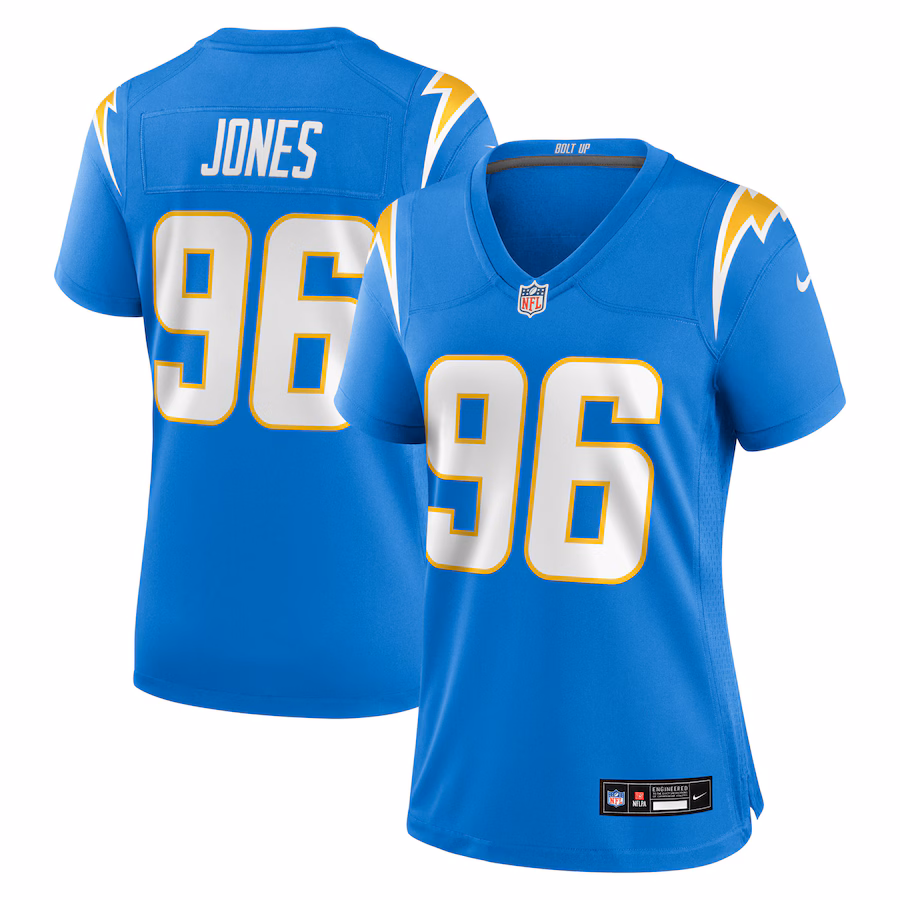 Women's Los Angeles Chargers Naquan Jones Nike Powder Blue Team Game Jersey