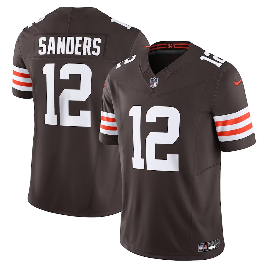 Men's Cleveland Browns Shedeur Sanders Nike Brown Team Vapor F.U.S.E. Limited Jersey