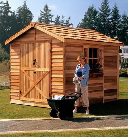 Cedarshed Rancher Storage Shed in 10 Sizes - Curated Treasures Market