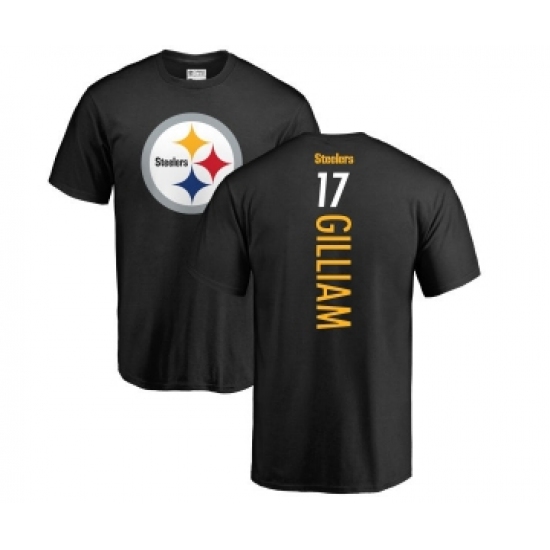 Football Pittsburgh Steelers #17 Joe Gilliam Black Backer T-Shirt