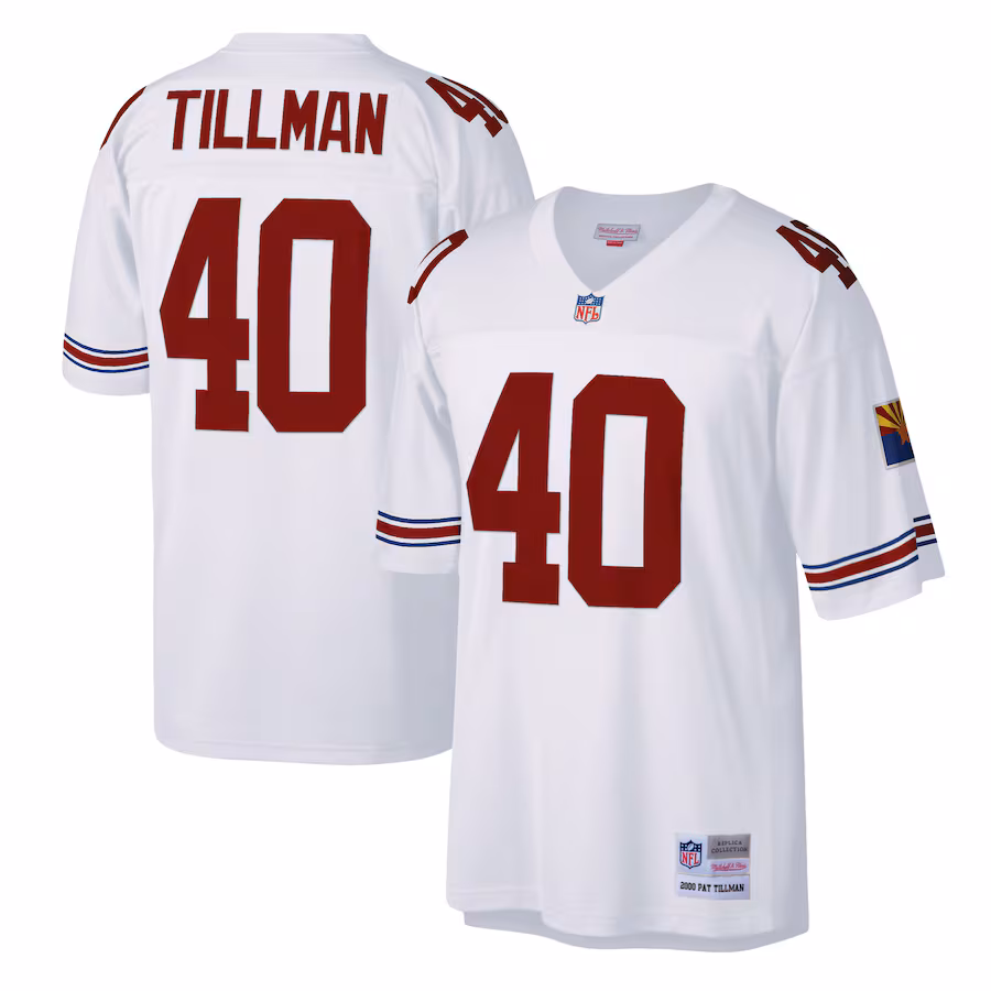 Men's Arizona Cardinals Pat Tillman Mitchell & Ness White Legacy Replica Jersey