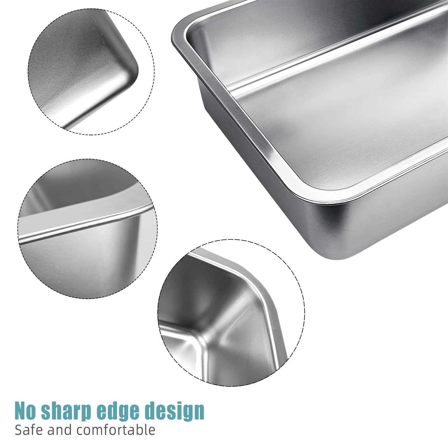 Stainless Steel Cats Litter Box 4 Height Litter Box for Small Animals