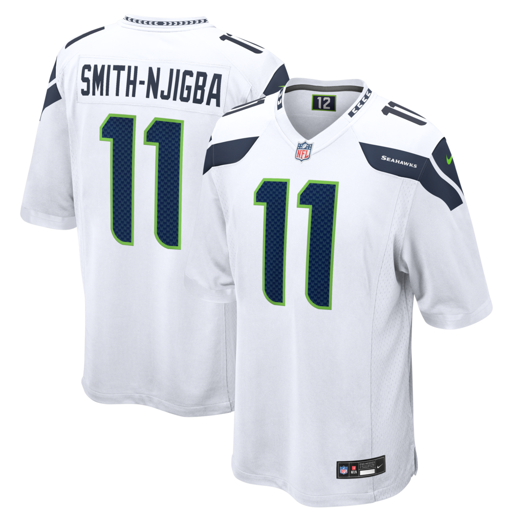Men's Seattle Seahawks Jaxon Smith-Njigba Nike White Game Jersey