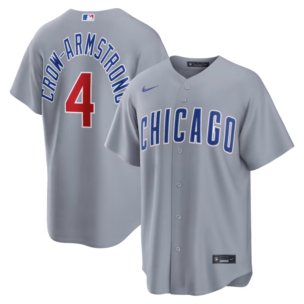 Men's Chicago Cubs Pete Crow-Armstrong Nike Gray Road Replica Jersey
