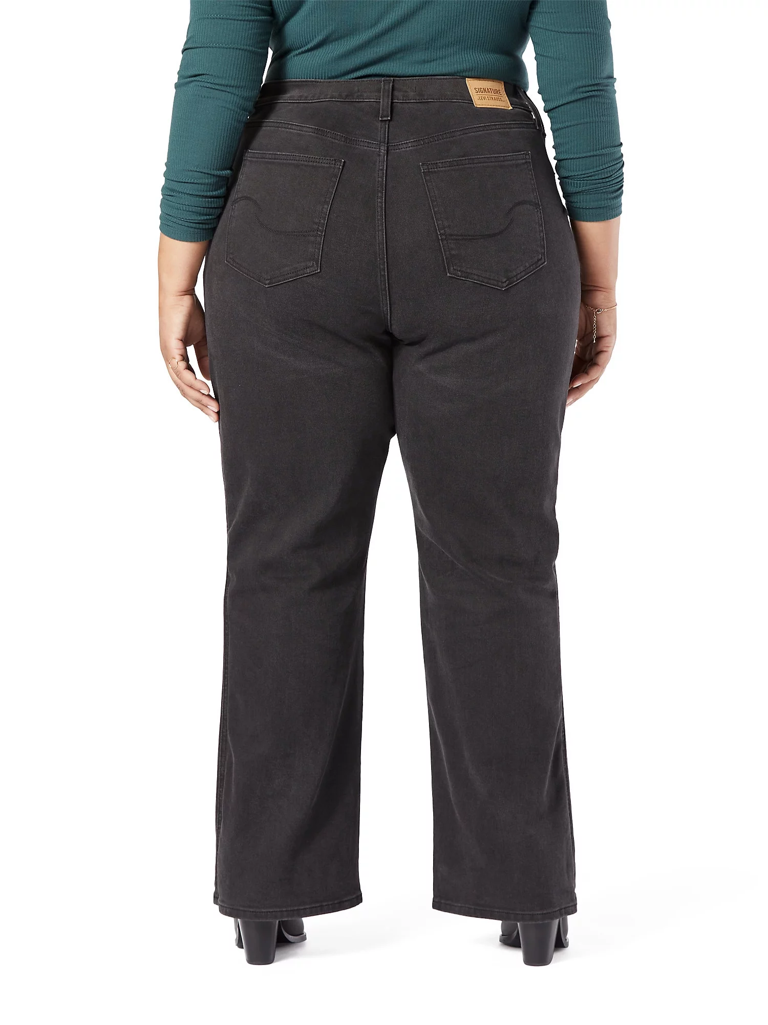 Signature by Levi Strauss & Co. Women's Plus Heritage Kick Boot Jeans - Curated Treasures Market