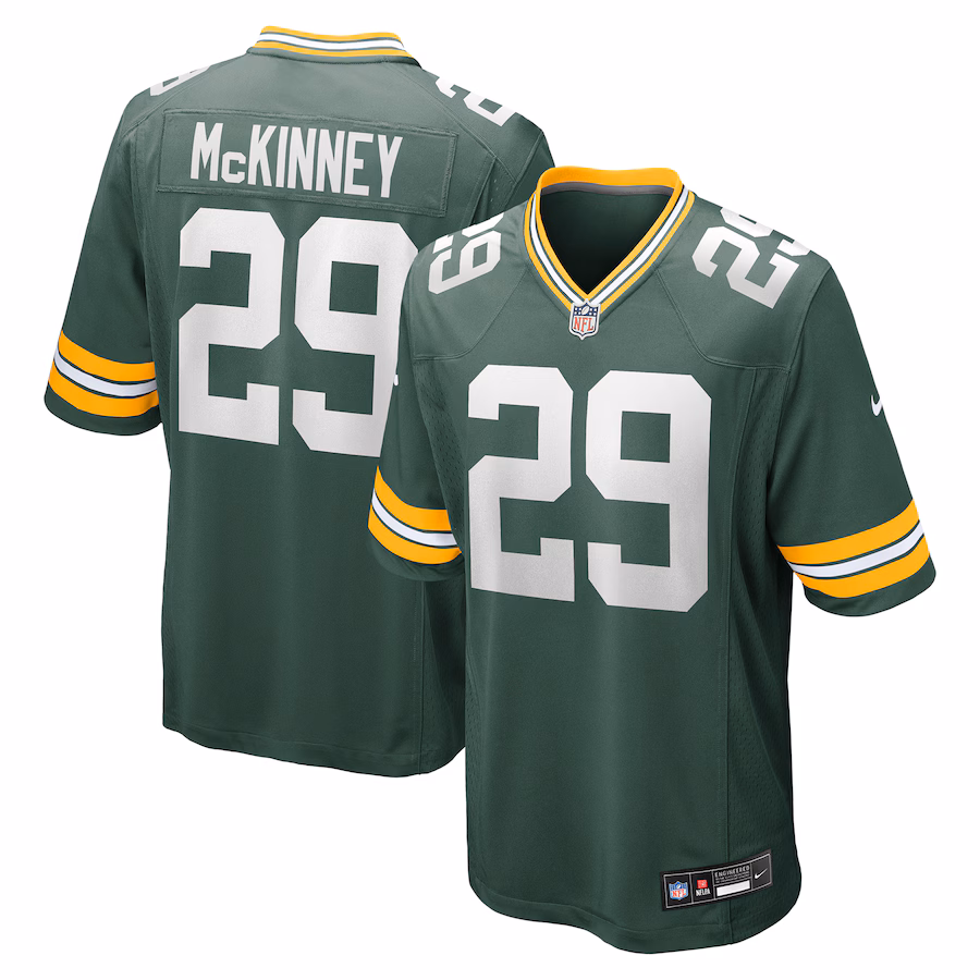 Men's Green Bay Packers Xavier McKinney Nike  Green Team Game Jersey