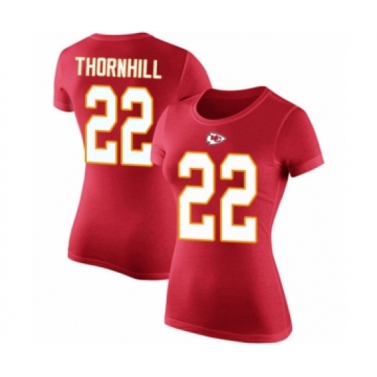 Football Women's Kansas City Chiefs #22 Juan Thornhill Red Rush Pride Name & Number T-Shirt