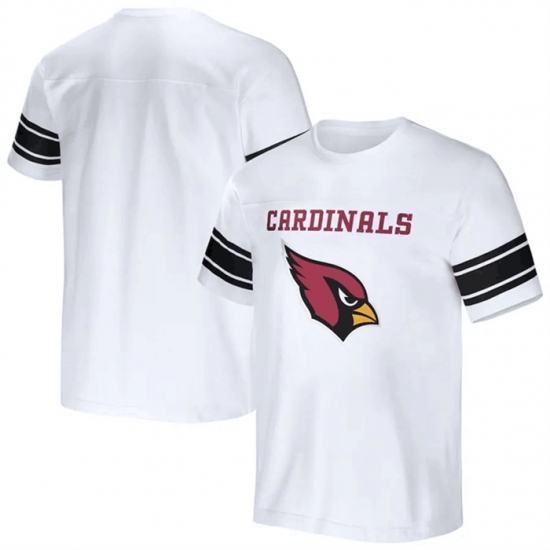 Men's Arizona Cardinals White X Darius Rucker Collection Football Striped T Shirt