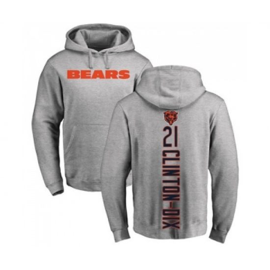 Football Chicago Bears #21 Ha Clinton-Dix Ash Backer Pullover Hoodie